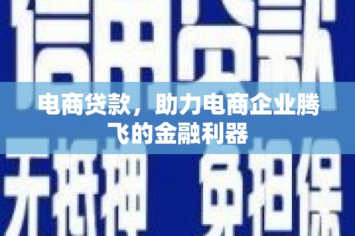 镇远电商贷款，助力电商企业腾飞的金融利器