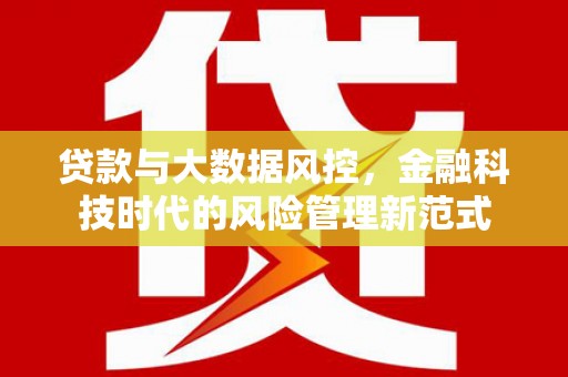 镇远贷款与大数据风控，金融科技时代的风险管理新范式