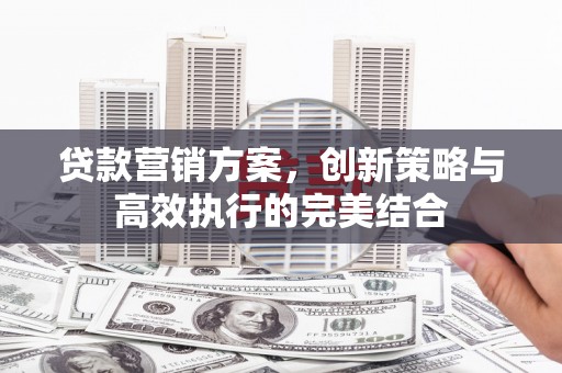 镇远贷款营销方案，创新策略与高效执行的完美结合