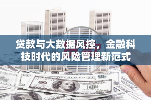 镇远贷款与大数据风控，金融科技时代的风险管理新范式