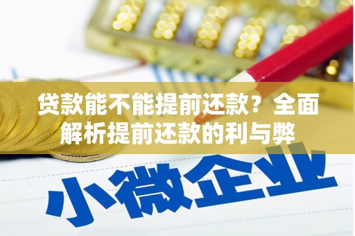 镇远贷款能不能提前还款？全面解析提前还款的利与弊