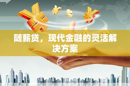 镇远随薪贷，现代金融的灵活解决方案
