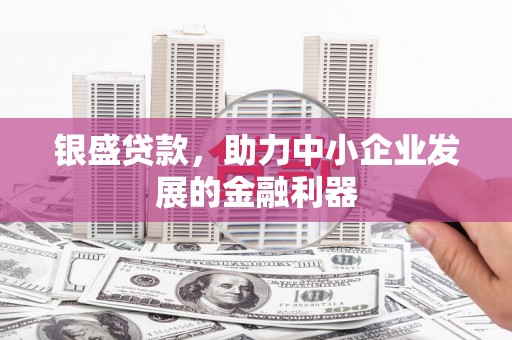 镇远银盛贷款，助力中小企业发展的金融利器