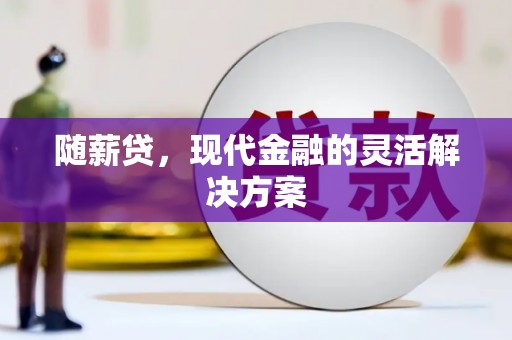镇远随薪贷，现代金融的灵活解决方案