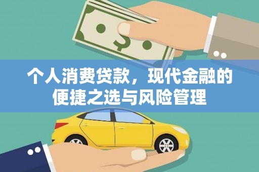 镇远个人消费贷款，现代金融的便捷之选与风险管理