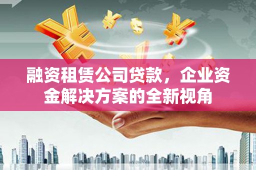 镇远融资租赁公司贷款，企业资金解决方案的全新视角