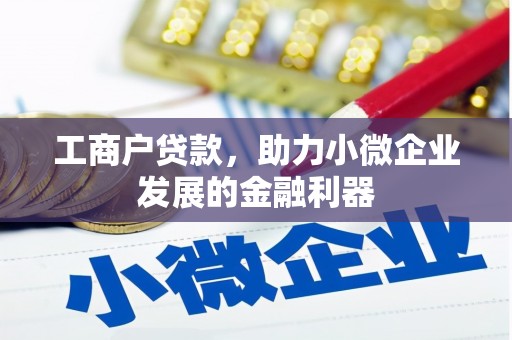 镇远工商户贷款，助力小微企业发展的金融利器