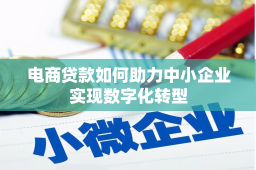 镇远电商贷款如何助力中小企业实现数字化转型