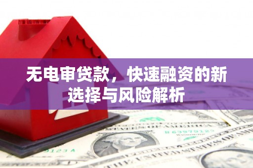 镇远无电审贷款，快速融资的新选择与风险解析