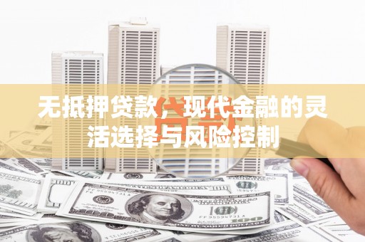 镇远无抵押贷款，现代金融的灵活选择与风险控制