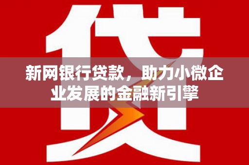 镇远新网银行贷款，助力小微企业发展的金融新引擎
