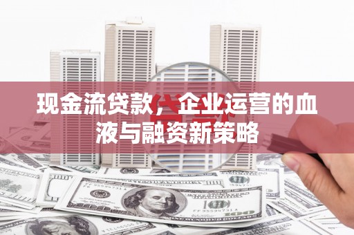 镇远现金流贷款，企业运营的血液与融资新策略