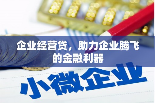 镇远企业经营贷，助力企业腾飞的金融利器