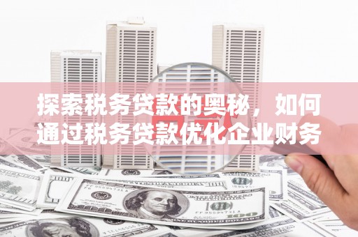 镇远探索税务贷款的奥秘，如何通过税务贷款优化企业财务