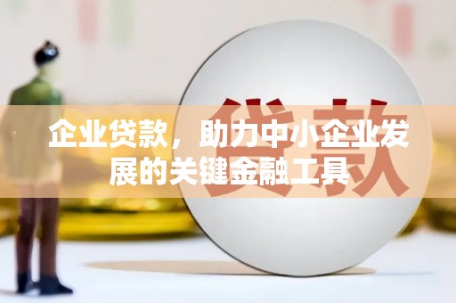 镇远企业贷款，助力中小企业发展的关键金融工具
