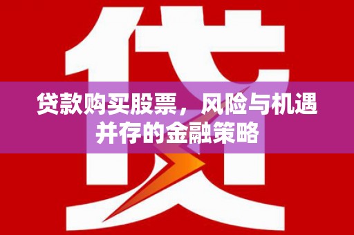 镇远贷款购买股票，风险与机遇并存的金融策略