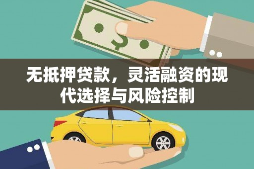 镇远无抵押贷款，灵活融资的现代选择与风险控制