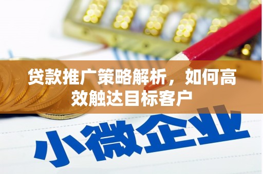 镇远贷款推广策略解析，如何高效触达目标客户