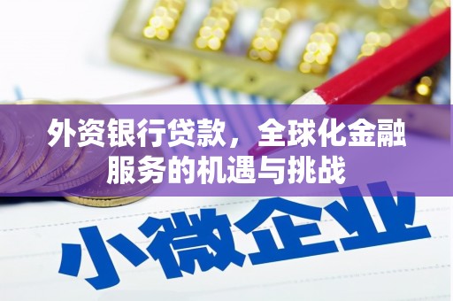 镇远外资银行贷款，全球化金融服务的机遇与挑战