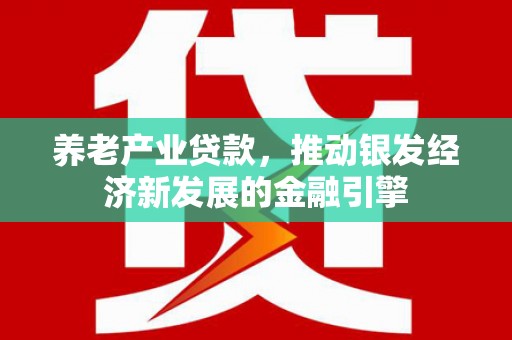 镇远养老产业贷款，推动银发经济新发展的金融引擎