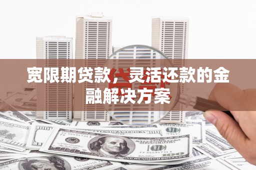 镇远宽限期贷款，灵活还款的金融解决方案