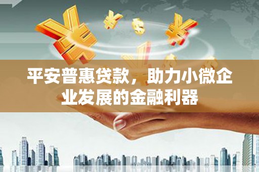 镇远平安普惠贷款，助力小微企业发展的金融利器