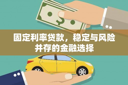 镇远固定利率贷款，稳定与风险并存的金融选择
