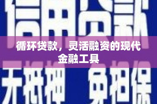 镇远循环贷款，灵活融资的现代金融工具