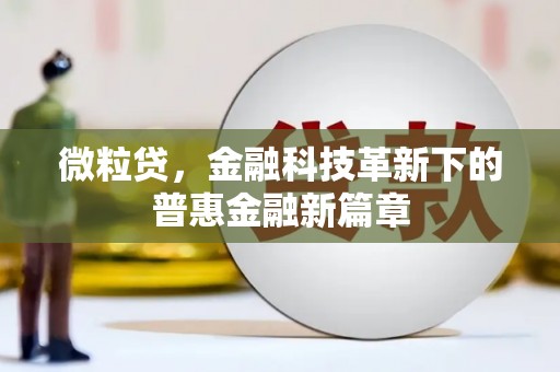 镇远微粒贷，金融科技革新下的普惠金融新篇章