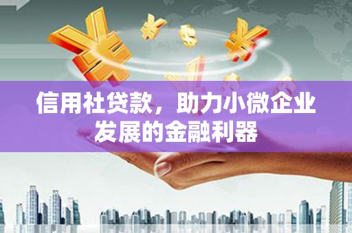 镇远信用社贷款，助力小微企业发展的金融利器