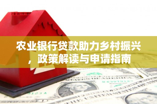 镇远农业银行贷款助力乡村振兴，政策解读与申请指南