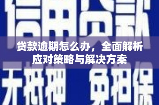 镇远贷款逾期怎么办，全面解析应对策略与解决方案